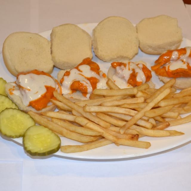 Buffalo Chicken Sliders.