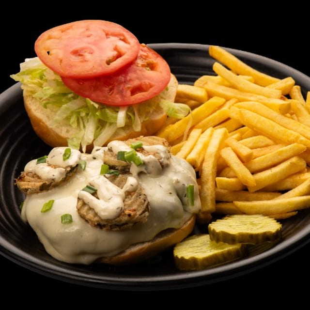 Aioli Sauce Burger.