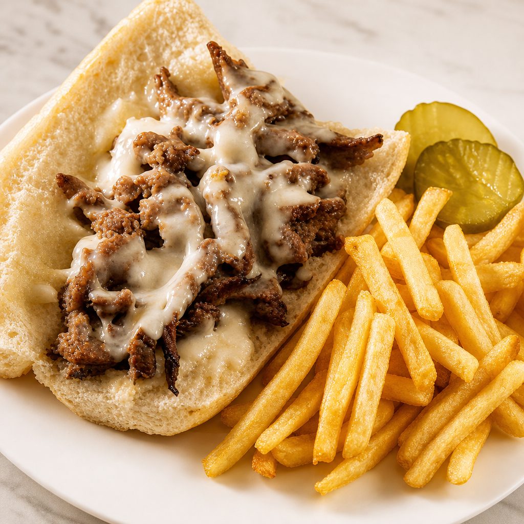 Steak Tidbits Sandwich.
