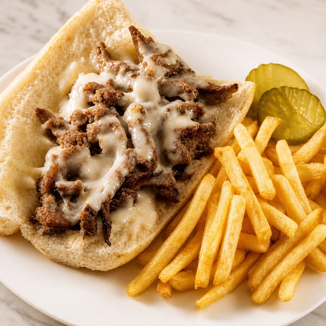 Steak Tidbits Sandwich.