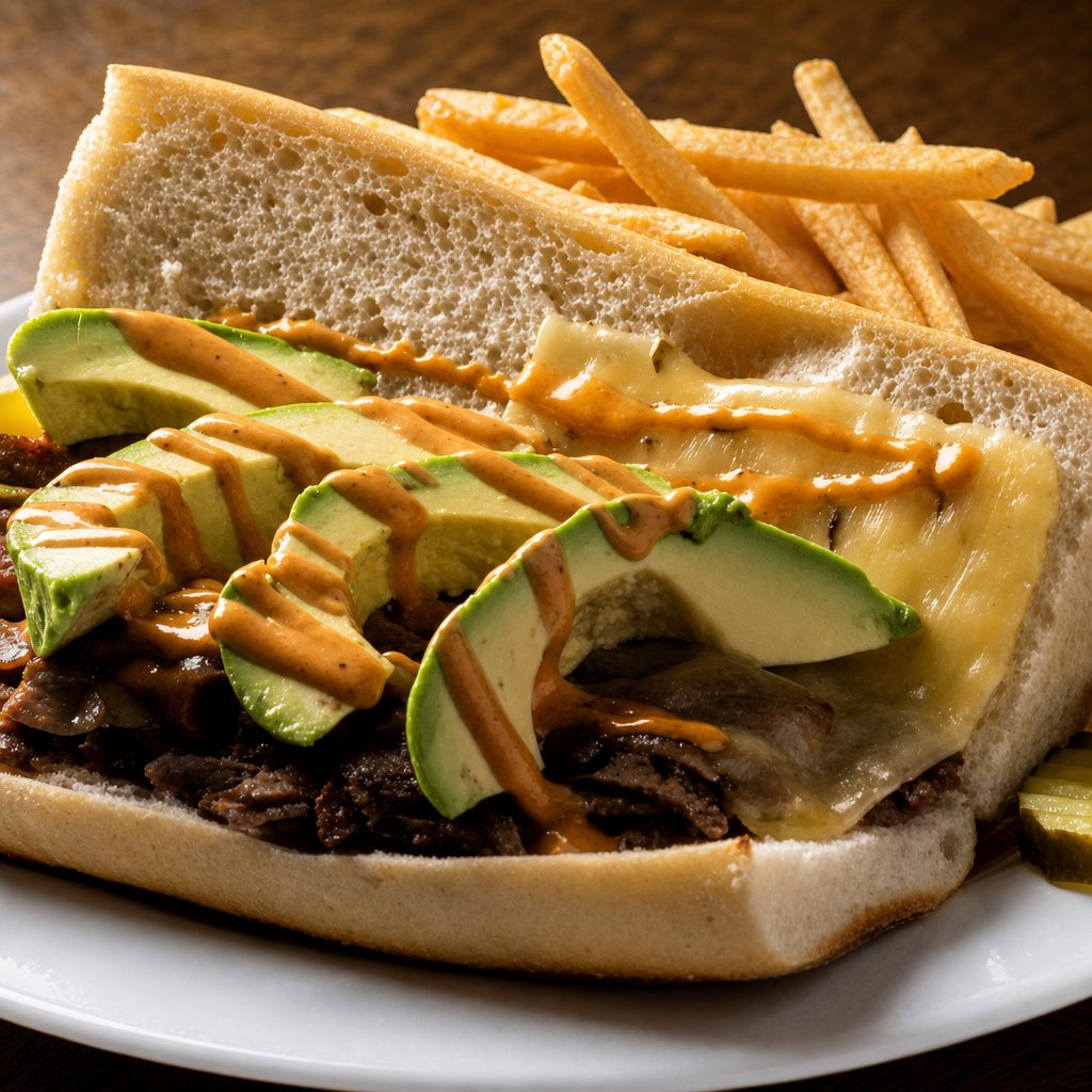 Chipotle Cheese Steak Sandwich.