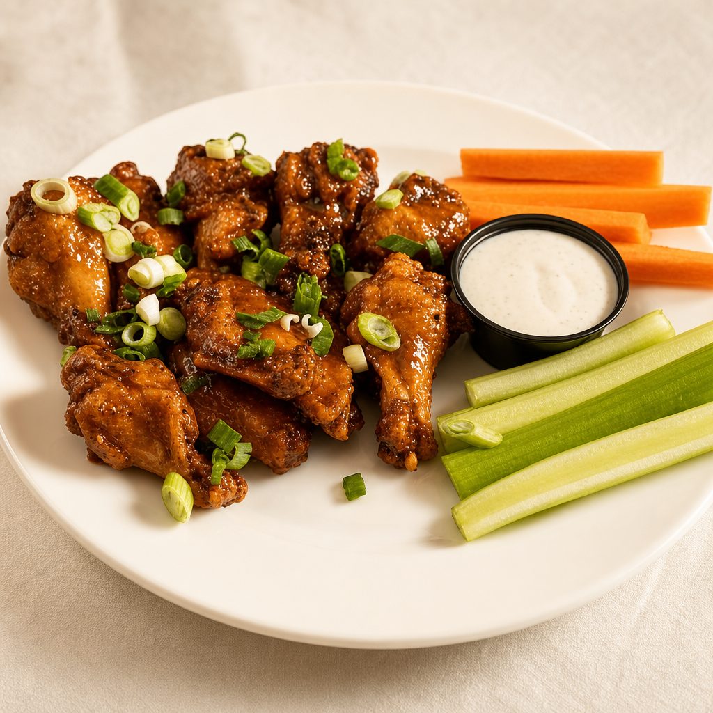 Maple Bourbon Wings.