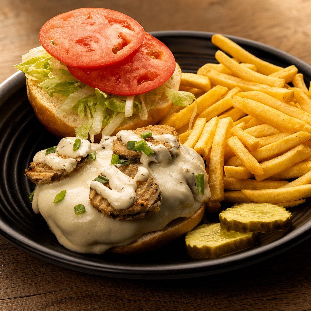 Aioli Sauce Burger.